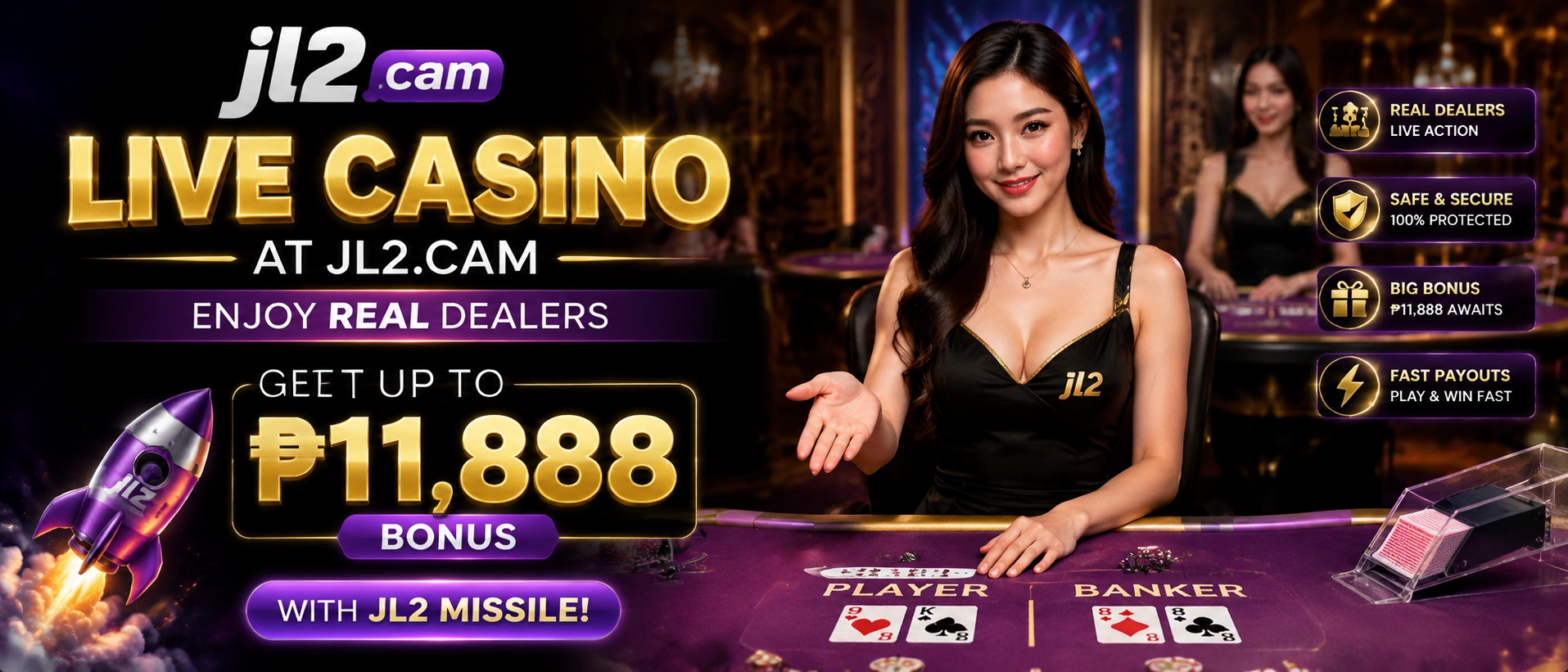 Live casino tables for Philippine players